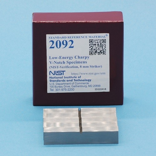 SRM 2092 - 低能Charpy V-缺口标本(NIST-验证，8毫米射手)