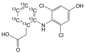 4′-羟基双氯芬酸-13C6标准溶液 H-053