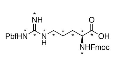 CNLM-8474-H L-精氨酸-N-FMOC,PBF-OH(13C6,99%;15N4,99%)(含溶剂)