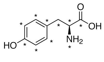 CNLM-439-H L-酪氨酸(13C9,99%;15N,99%)